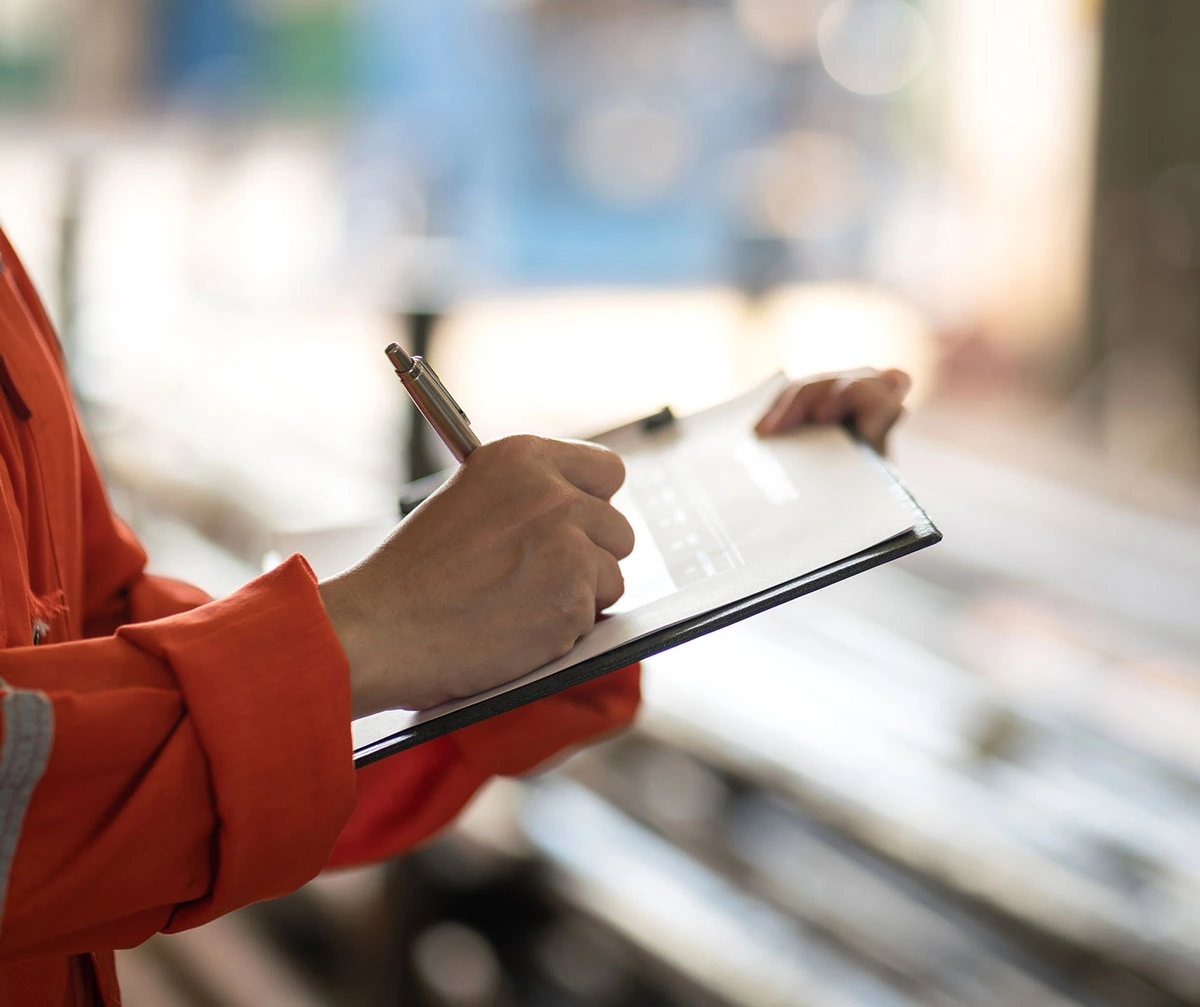 woman with clipboard